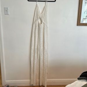 Lace halter top jumpsuit